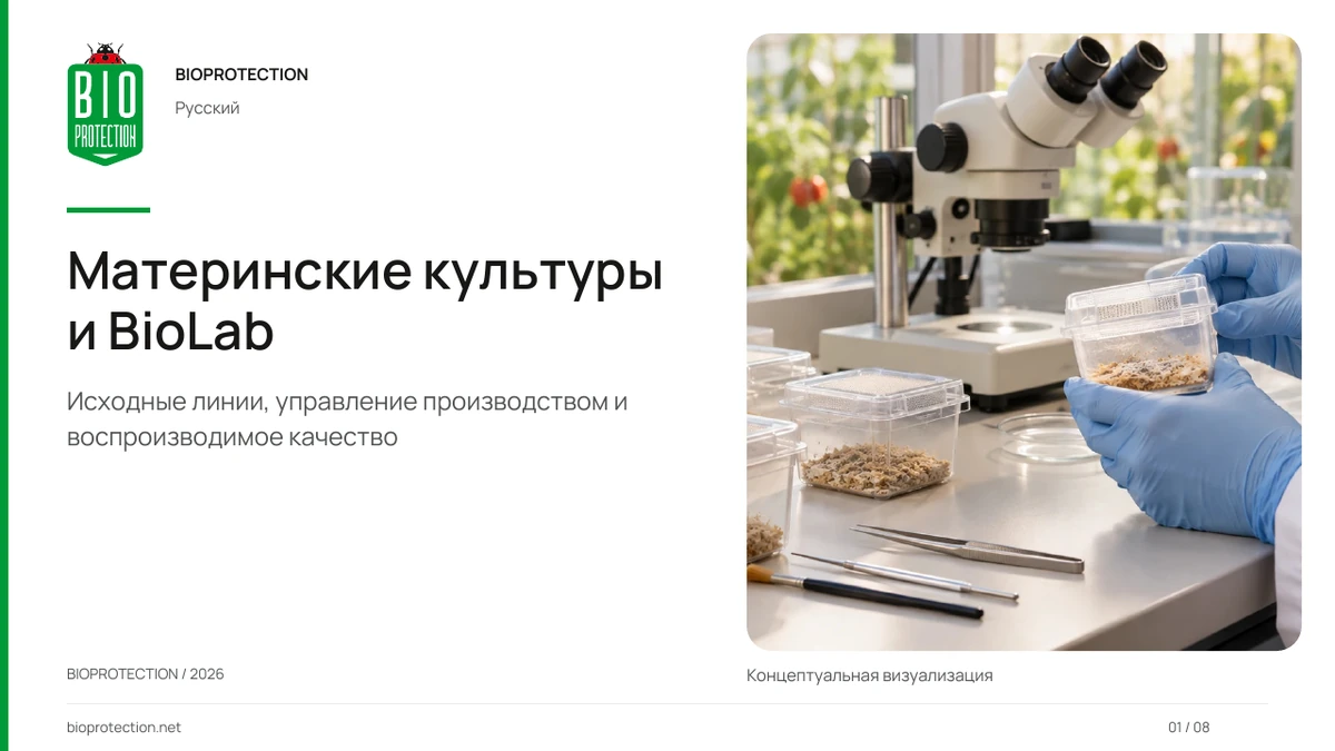 Материнские культуры и BioLab